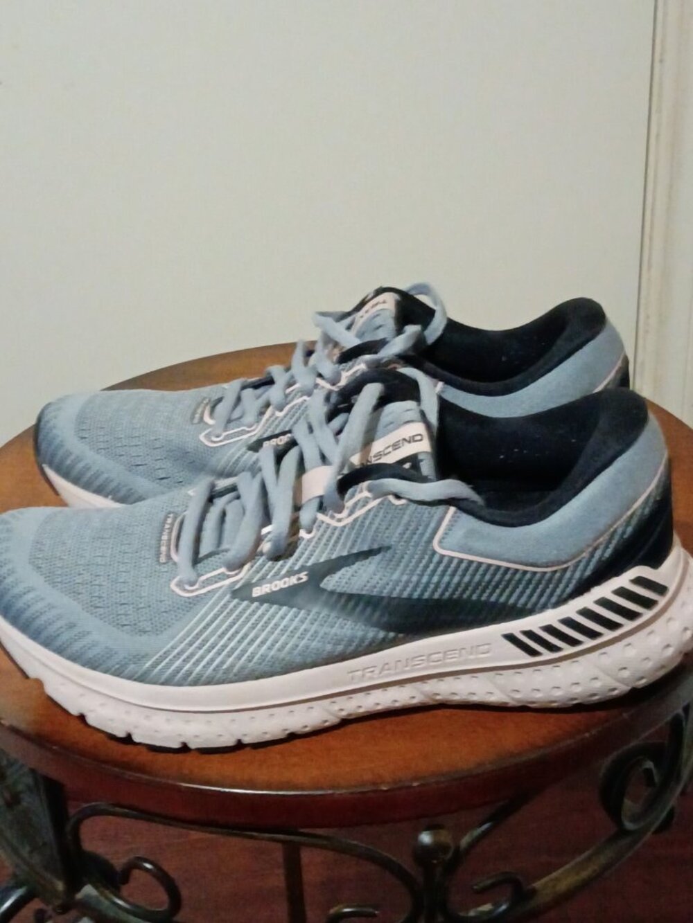 Brooks Womens Transcend 7 1203191B074 Gray Pink Running Shoes Sneakers Size 8 B - Picture 9 of 14